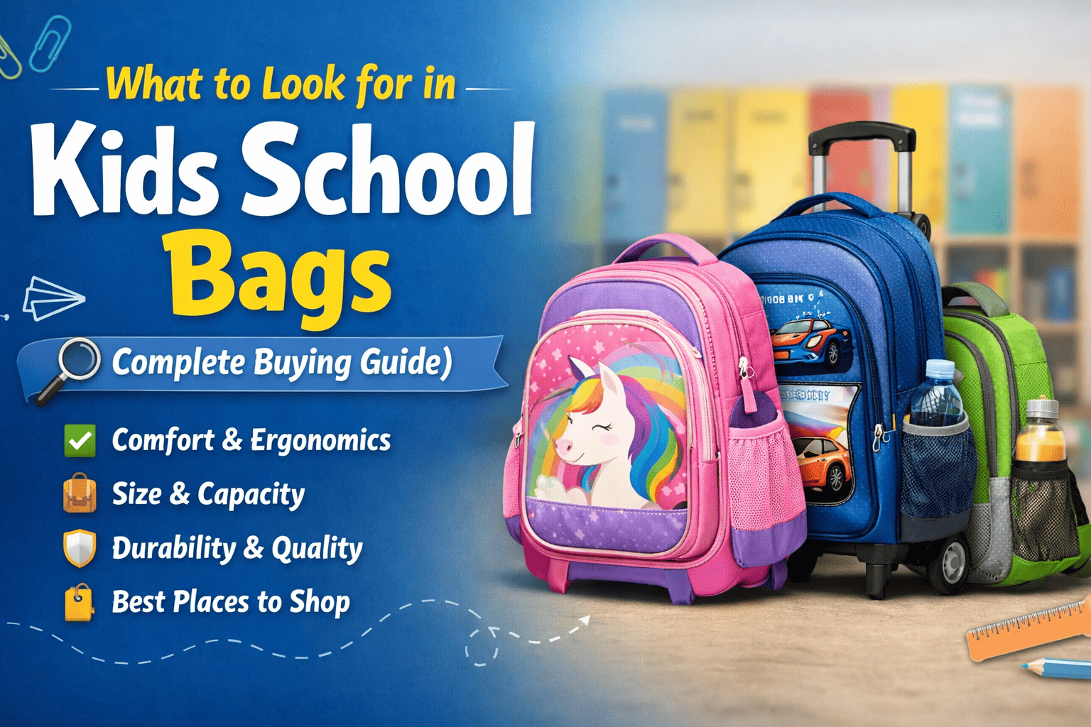 kids school bags