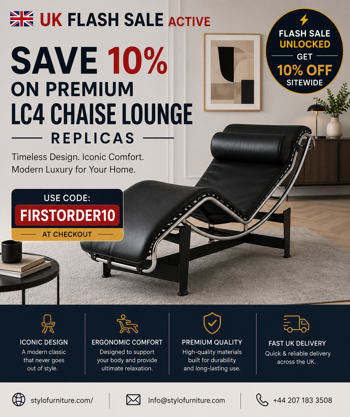 LC4 chaise lounge
